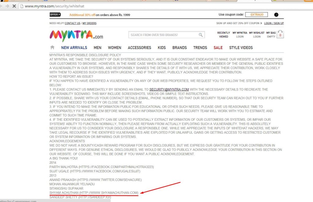 Shyam at Myntra